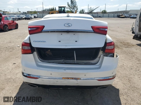 2015 Kia Cadenza Premium with VIN KNALN4D70F5173068, listed as a Copart auction lot 54244274 with 58,478 mi miles and Salvage Title. Bid and sale history available at carsss.com. Image 6.