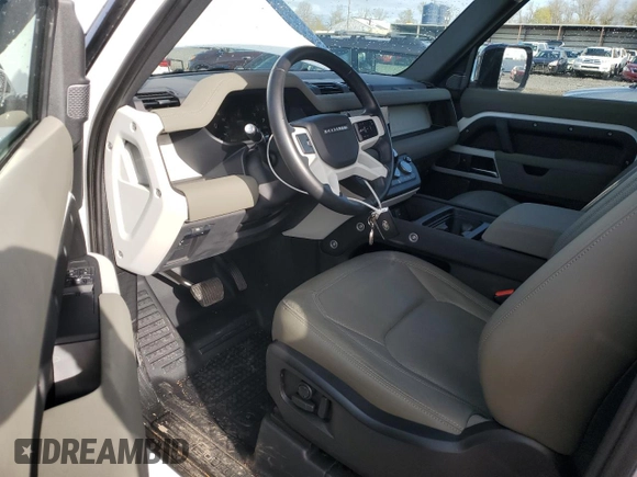 2023 Land Rover Defender S with VIN SALEJ6EX7P2227141, listed as a Copart auction lot 50351785 with 8,810 mi miles and Salvage title. Bid and sale history available at DreamBid. Image 8.