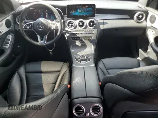 2021 Mercedes-Benz C 300 with VIN W1KWF8DB8MR632402, listed as a Copart auction lot 52971445 with 38,939 mi miles and Salvage Title. Bid and sale history available at carsss.com. Image 8.