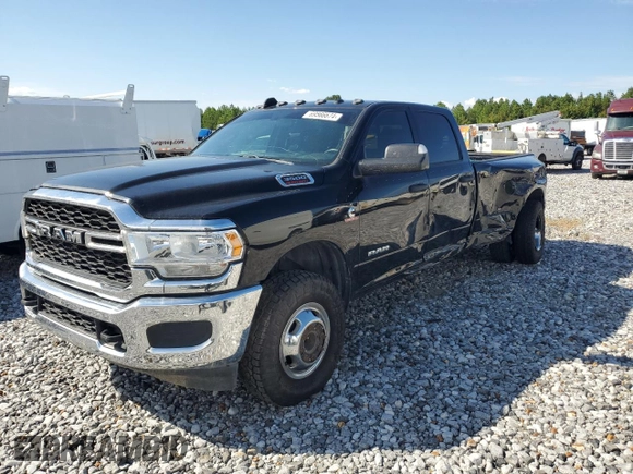 2021 Ram 3500 Tradesman with VIN 3C63RRGL2MG687238, listed as a Copart auction lot 69566674 with 87,944 mi miles and Salvage Title. Bid and sale history available at carsss.com. Image 1.