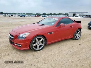 2013 Mercedes-Benz SLK 250 with VIN WDDPK4HA4DF063771, listed as a Copart auction lot 55578295 with 64,339 mi miles and Salvage title. Bid and sale history available at DreamBid. Image 1.