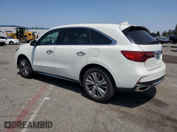 2018 Acura MDX Technology with VIN 5J8YD4H50JL015632, listed as a Copart auction lot 62608615 with 52,999 mi miles and Salvage title. Bid and sale history available at DreamBid. Image 2.