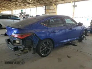 2023 Acura Integra Technology with VIN 19UDE4G77PA017560, listed as a Copart auction lot 46472525 with 23,129 mi miles and Salvage Title. Bid and sale history available at carsss.com. Image 3.