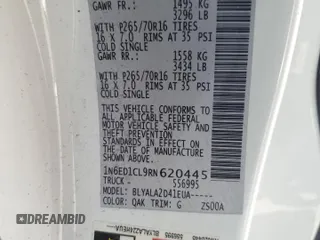 2024 Nissan Frontier S with VIN 1N6ED1CL9RN620445, listed as a Copart auction lot 58032905 with Not provided miles and Non repairable. Bid and sale history available at DreamBid. Image 14.