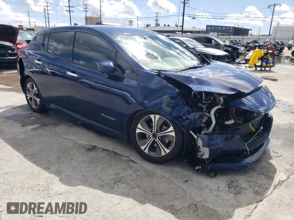 2018 Nissan LEAF SL with VIN 1N4AZ1CP1JC317476, listed as a Copart auction lot 49250105 with 66,402 mi miles and Salvage Title. Bid and sale history available at DreamBid. Image 4.
