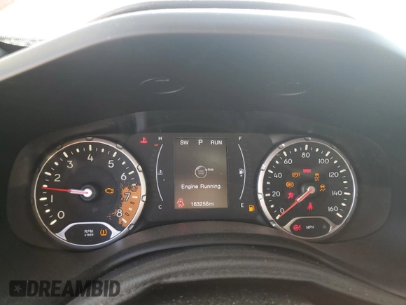 2018 Jeep Renegade Latitude with VIN ZACCJABB0JPH67244, listed as a Copart auction lot 57635965 with 163,256 mi miles and Salvage title. Bid and sale history available at DreamBid. Image 9.