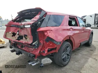 2025 Ford Explorer ST with VIN 1FMWK8GC6SGA71809, listed as a Copart auction lot 49919755 with 0 mi miles and Salvage Title. Bid and sale history available at carsss.com. Image 3.