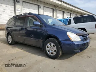 2007 Kia Sedona LX with VIN KNDMB233X76182262, listed as a Copart auction lot 48689735 with 143,041 mi miles and Salvage Title. Bid and sale history available at carsss.com. Image 4.