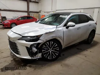 2023 Lexus RX with VIN 2T2BBMCA2PC014251, listed as a Copart auction lot 40668384 with 9,395 mi miles and Salvage Title. Bid and sale history available at carsss.com. Image 1.