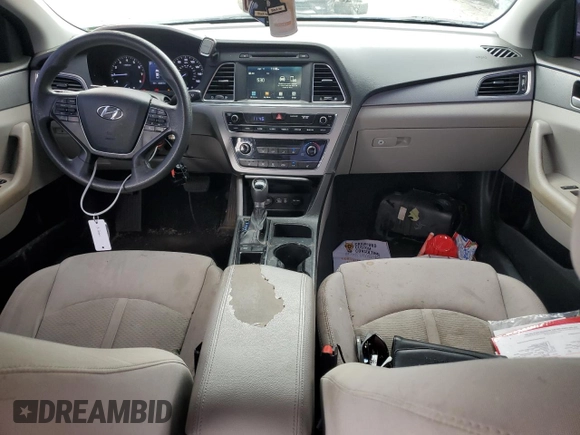 2016 Hyundai Sonata 2.4L with VIN 5NPE24AF4GH339559, listed as a Copart auction lot 52952445 with 135,261 mi miles and Salvage Title. Bid and sale history available at carsss.com. Image 8.
