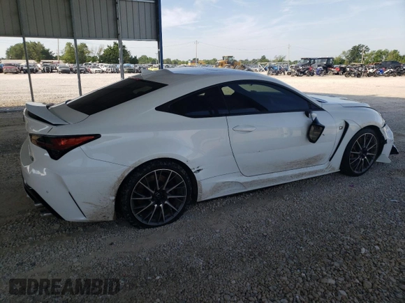 2020 Lexus RC F with VIN JTHDP5BCXL5007836, listed as a Copart auction lot 60625385 with 29,778 mi miles and Salvage title. Bid and sale history available at DreamBid. Image 3.