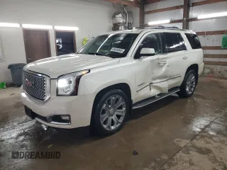 2015 GMC Yukon Denali with VIN 1GKS2CKJ1FR564002, listed as a Copart auction lot 45494045 with 108,310 mi miles and Salvage Title. Bid and sale history available at carsss.com. Image 1.