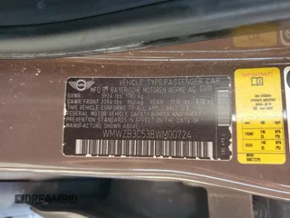 2011 MINI Countryman with VIN WMWZB3C53BWM00724, listed as a Copart auction lot 52293575 with Not Provided miles and Salvage Title. Bid and sale history available at DreamBid. Image 15.