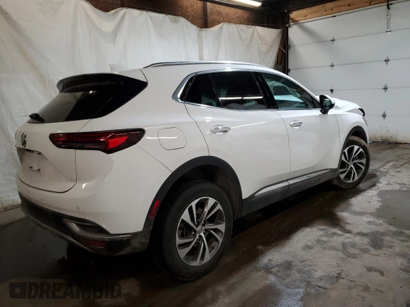 2022 Buick Envision Essence with VIN LRBFZPR40ND051141, listed as a Copart auction lot 44046575 with Not Provided miles and Salvage Title. Bid and sale history available at carsss.com. Image 3.