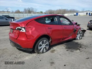 2020 Tesla Model Y Long Range with VIN 5YJYGDEEXLF013726, listed as a Copart auction lot 50289805 with Not Provided miles and Salvage Title. Bid and sale history available at DreamBid. Image 3.