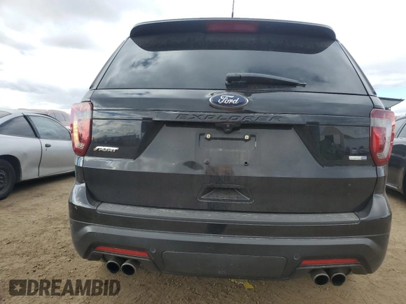 2019 Ford Explorer Sport with VIN 1FM5K8GT9KGB08105, listed as a Copart auction lot 79567134 with 79,705 mi miles and Salvage Title. Bid and sale history available at carsss.com. Image 6.