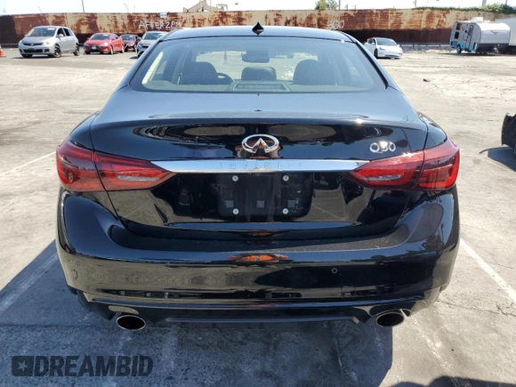 2021 Infiniti Q50 Luxe z VIN JN1EV7BPXMM704993, wystawiony jako Copart lot #55172695 z przebiegiem 55 979 mil mil oraz Szkoda całkowita • Salvage title. Historia ofert i sprzedaży dostępna na DreamBid. Obrazek 6.