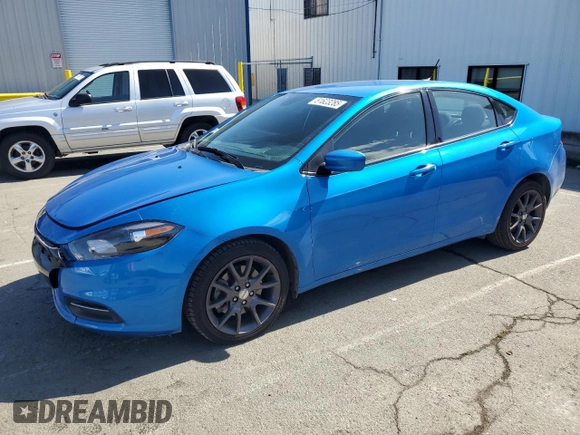 2016 Dodge Dart SE with VIN 1C3CDFAA4GD717925, listed as a Copart auction lot 51623285 with 123,479 mi miles and Salvage Title. Bid and sale history available at carsss.com. Image 1.