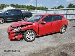 2013 Mazda 3 i Grand Touring with VIN JM1BL1M78D1730302, listed as a Copart auction lot 59564955 with Not provided miles and Salvage title. Bid and sale history available at DreamBid. Image 1.