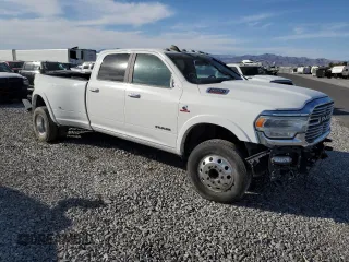 2021 Ram 3500 Laramie with VIN 3C63RRJL5MG689624, listed as a Copart auction lot 52739535 with 0 mi miles and Salvage Title. Bid and sale history available at carsss.com. Image 4.