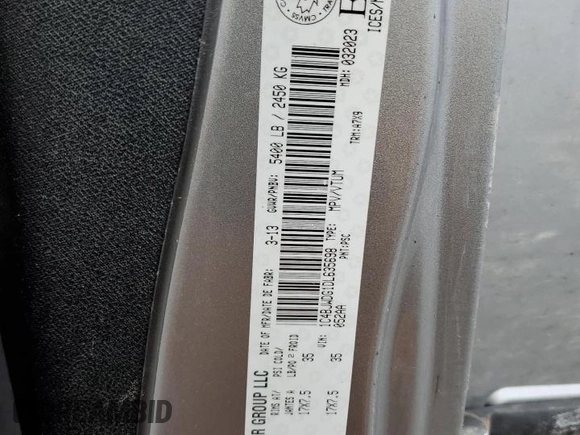 2013 Jeep Wrangler Unlimited Sport с VIN 1C4BJWDG1DL635698, выставлен на аукционе Copart как лот 57111835 с пробегом 185 759 миль миль и Списание • Salvage title. История ставок и продаж доступна на DreamBid. Изображение 13.