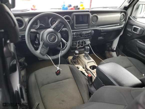 2023 Jeep Gladiator Willys with VIN 1C6HJTAG1PL567671, listed as a Copart auction lot 45968995 with 0 mi miles and Salvage Title. Bid and sale history available at carsss.com. Image 8.