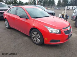 2014 Chevrolet Cruze LS with VIN 1G1PB5SG1E7347876, listed as a IAAI auction lot 41797128 with 126,276 mi miles. Bid and sale history available at carsss.com. Image 1.