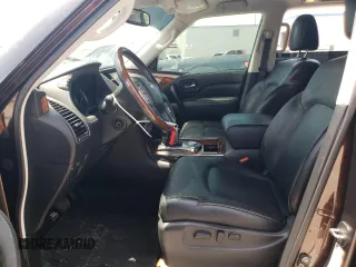 2018 Infiniti QX80 with VIN JN8AZ2NF3J9663745, listed as a Copart auction lot 65327354 with 100,853 mi miles and Salvage Title. Bid and sale history available at carsss.com. Image 7.