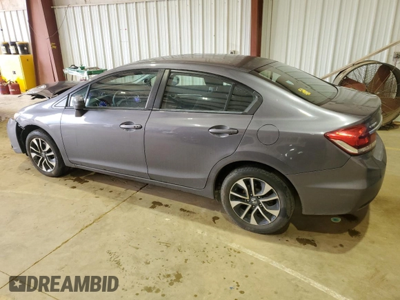 2015 Honda Civic EX with VIN 19XFB2F80FE702560, listed as a Copart auction lot 54255285 with 113,131 mi miles and Salvage Title. Bid and sale history available at DreamBid. Image 2.