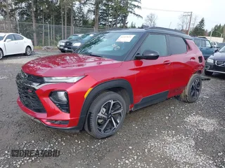 2021 Chevrolet TrailBlazer RS with VIN KL79MTSL2MB026353, listed as a IAAI auction lot 41347631 with 52,950 mi miles. Bid and sale history available at carsss.com. Image 2.