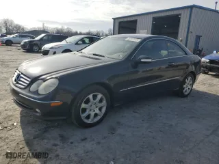 2003 Mercedes-Benz CLK-Class 3.2L with VIN WDBTJ65J03F060679, listed as a Copart auction lot 46507675 with 66,530 mi miles and Salvage Title. Bid and sale history available at carsss.com. Image 1.