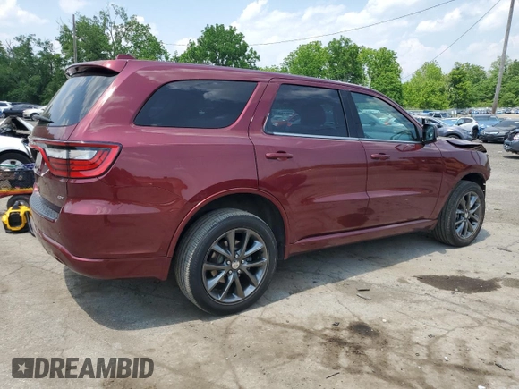 2018 Dodge Durango GT with VIN 1C4RDJDG9JC395675, listed as a Copart auction lot 59789235 with 65,270 mi miles and Salvage title. Bid and sale history available at DreamBid. Image 3.