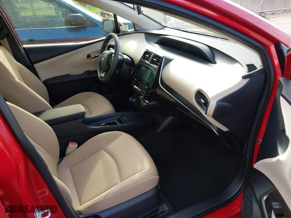 2019 Toyota Prius L Eco with VIN JTDKARFU5K3091949, listed as a IAAI auction lot 41836297 with 46,854 mi miles. Bid and sale history available at carsss.com. Image 5.