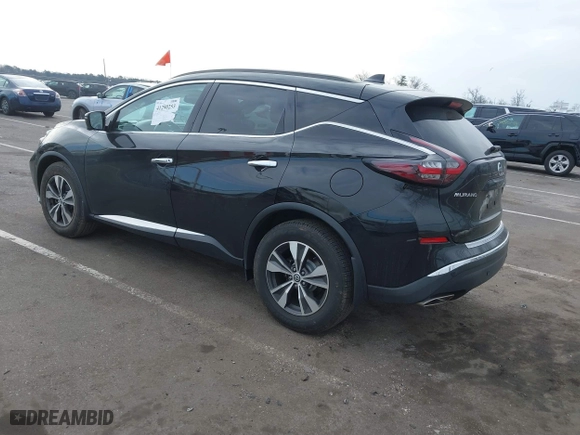 2020 Nissan Murano SV with VIN 5N1AZ2BSXLN158000, listed as a IAAI auction lot 41290253 with 80,239 mi miles. Bid and sale history available at carsss.com. Image 3.