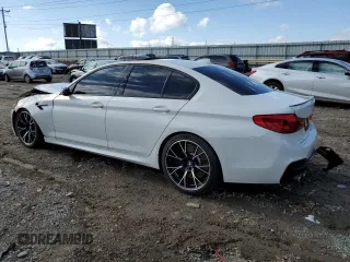 2020 BMW M5 Competition with VIN WBSJF0C08LB449068, listed as a Copart auction lot 86989984 with 0 mi miles and Salvage Title. Bid and sale history available at carsss.com. Image 2.
