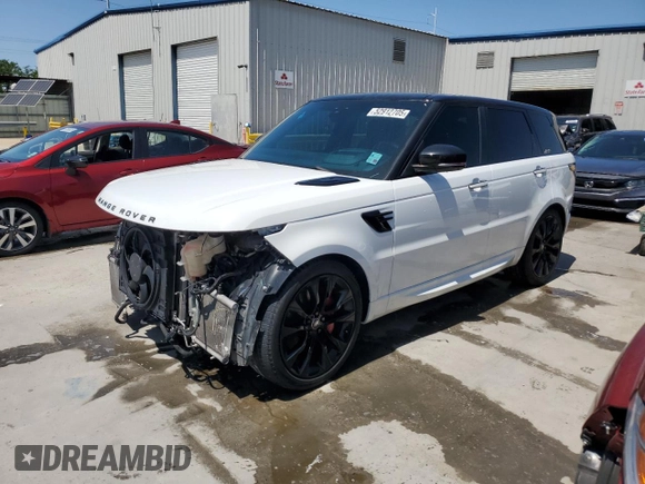 2020 Land Rover Range Rover Sport HST z VIN SALWS2RU8LA887814, wystawiony jako Copart lot #52912705 z przebiegiem 56 971 mil mil oraz Szkoda całkowita • Salvage title. Historia ofert i sprzedaży dostępna na DreamBid. Obrazek 1.