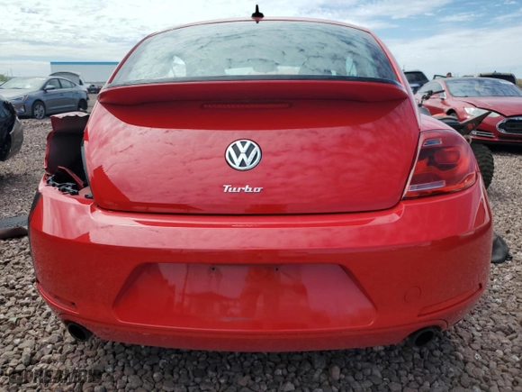 2012 Volkswagen Beetle 2.0T Turbo PZEV with VIN 3VWVA7AT5CM654978, listed as a Copart auction lot 66766654 with 60,842 mi miles and Salvage Title. Bid and sale history available at carsss.com. Image 6.