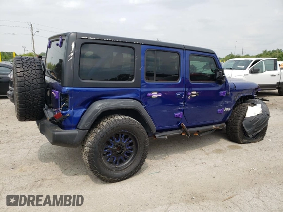 2018 Jeep Wrangler Unlimited Sport с VIN 1C4HJXDG5JW176850, выставлен на аукционе Copart как лот 59404825 с пробегом 99 383 миль миль и Списание • Salvage title. История ставок и продаж доступна на DreamBid. Изображение 3.