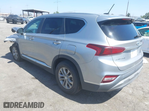 2020 Hyundai Santa Fe SE with VIN 5NMS23AD2LH220153, listed as a IAAI auction lot 42344499 with 28,346 mi miles and . Bid and sale history available at DreamBid. Image 3.