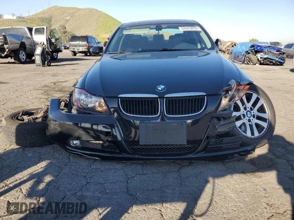 2007 BMW 3 Series 328i with VIN WBAVC53537FZ74075, listed as a Copart auction lot 52943835 with 107,117 mi miles and Salvage Title. Bid and sale history available at carsss.com. Image 5.
