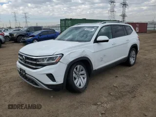 2021 Volkswagen Atlas SEL with VIN 1V2BR2CA6MC529406, listed as a Copart auction lot 50505085 with 45,295 mi miles and Salvage title. Bid and sale history available at DreamBid. Image 1.
