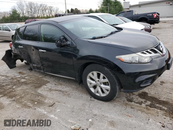2012 Nissan Murano S with VIN JN8AZ1MW4CW211058, listed as a Copart auction lot 81328324 with 116,921 mi miles and Salvage Title. Bid and sale history available at DreamBid. Image 4.