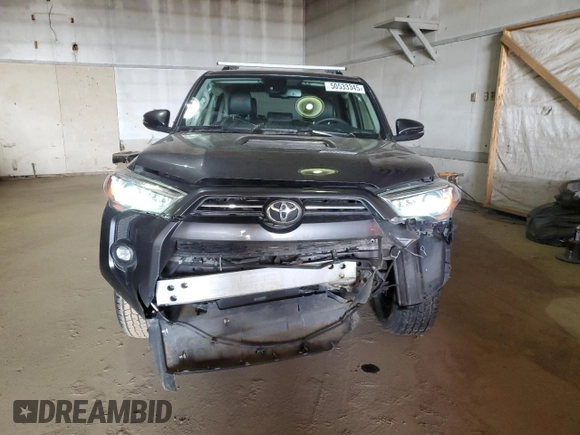 2022 Toyota 4Runner TRD Off Road Premium with VIN JTERU5JR0N6033215, listed as a Copart auction lot 50533345 with 46,472 mi miles and Salvage Title. Bid and sale history available at DreamBid. Image 5.