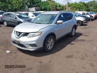2015 Nissan Rogue SV with VIN 5N1AT2MT1FC857331, listed as a IAAI auction lot 41776854 with 83,142 mi miles and . Bid and sale history available at carsss.com. Image 2.