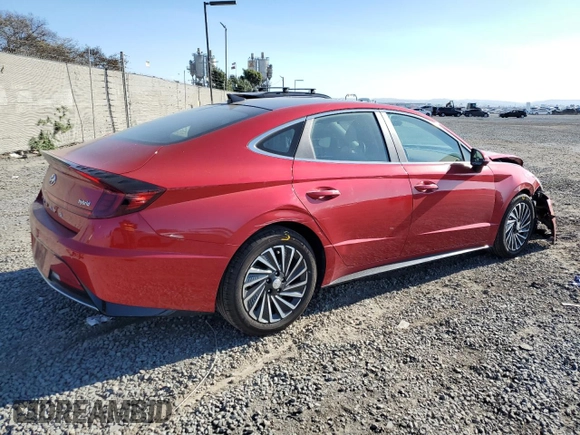 2020 Hyundai Sonata Hybrid Limited with VIN KMHL54JJ9LA015605, listed as a Copart auction lot 46945155 with 35,116 mi miles and Salvage Title. Bid and sale history available at carsss.com. Image 3.