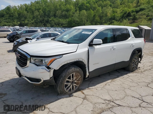 2018 GMC Acadia SLE with VIN 1GKKNRLA7JZ143208, listed as a Copart auction lot 55074595 with 67,027 mi miles and Salvage title. Bid and sale history available at DreamBid. Image 1.