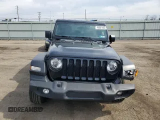 2021 Jeep Wrangler Unlimited Willys Sport with VIN 1C4HJXDG2MW564638, listed as a Copart auction lot 49881465 with 44,972 mi miles and Salvage title. Bid and sale history available at DreamBid. Image 5.