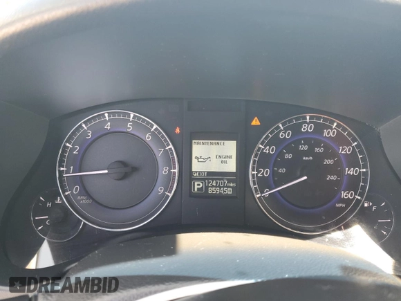 2017 Infiniti QX50 with VIN JN1BJ0RP4HM383177, listed as a Copart auction lot 53038055 with 124,707 mi miles and Salvage Title. Bid and sale history available at carsss.com. Image 9.