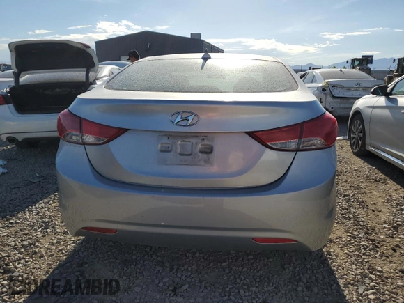 2013 Hyundai Elantra GLS with VIN 5NPDH4AE5DH327546, listed as a Copart auction lot 57736934 with 117,412 mi miles and Salvage title. Bid and sale history available at DreamBid. Image 6.