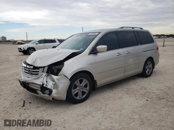 2008 Honda Odyssey Touring with VIN 5FNRL38928B035834, listed as a Copart auction lot 89386465 with 0 mi miles and Salvage Title. Bid and sale history available at carsss.com. Image 1.
